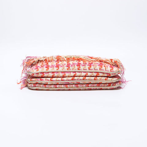 Miu Miu Tweed Chain Shoulder Bag pink WS14633