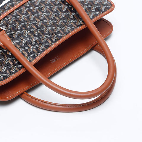 GOYARD Hulot Marque Burgundy Handbag Brown WS14635