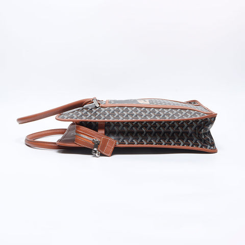 GOYARD Hulot Marque Burgundy Handbag Brown WS14635
