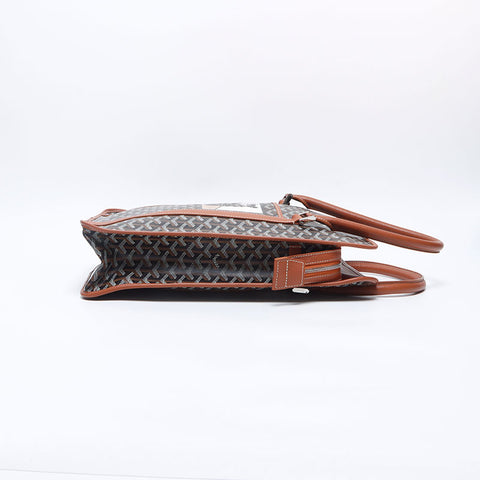 GOYARD Hulot Marque Burgundy Handbag Brown WS14635