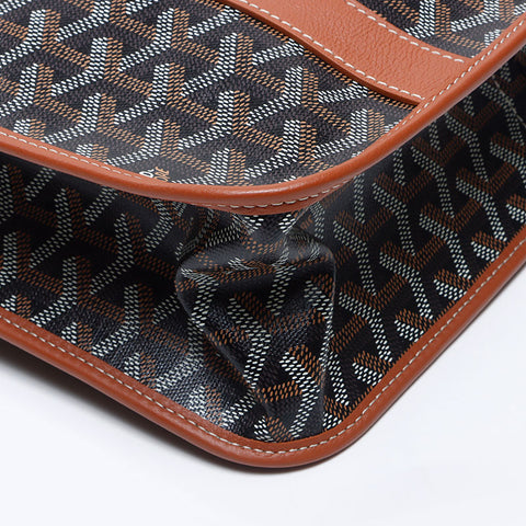 GOYARD Hulot Marque Burgundy Handbag Brown WS14635