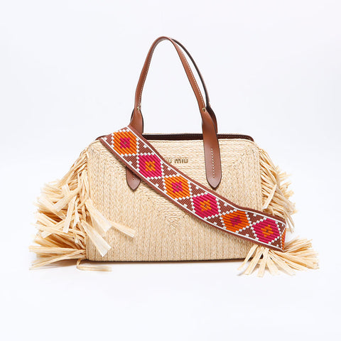 Miu Miu Basket bag 2way Shoulder Bag beige WS14642