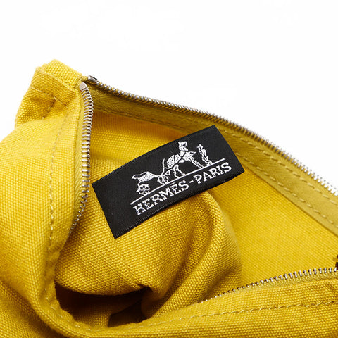 HERMES Sacbag GM Canvas Tote Bag Orange WS14643