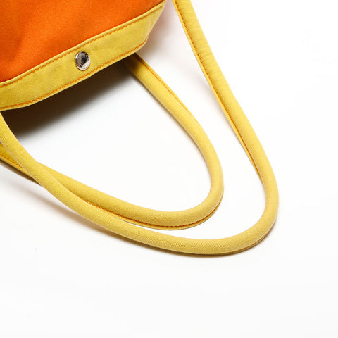 HERMES Sacbag GM Canvas Tote Bag Orange WS14643