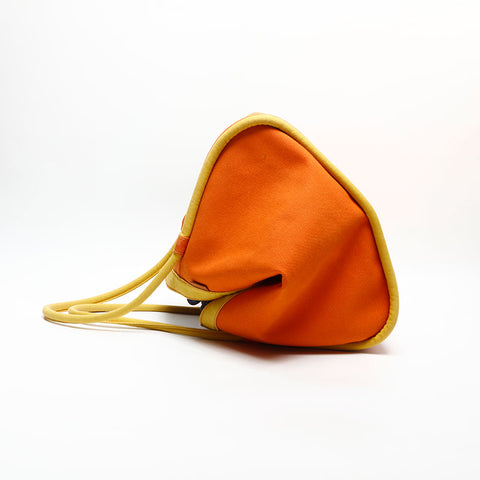 HERMES Sacbag GM Canvas Tote Bag Orange WS14643