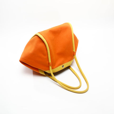 HERMES Sacbag GM Canvas Tote Bag Orange WS14643