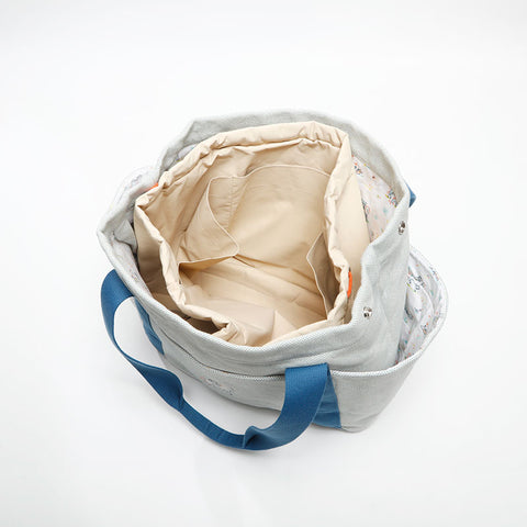 HERMES Muttertasche Cabriole Tote Bag blau WS14644