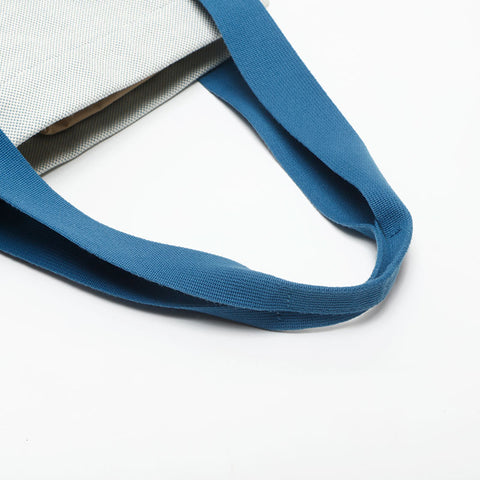 HERMES Mother's bag cabriole Tote Bag blue WS14644