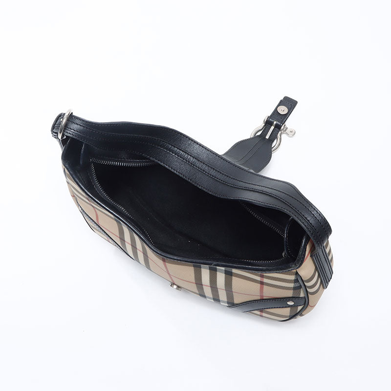 バーバリー BURBERRY ノバチェック ショルダーバッグ ベージュ