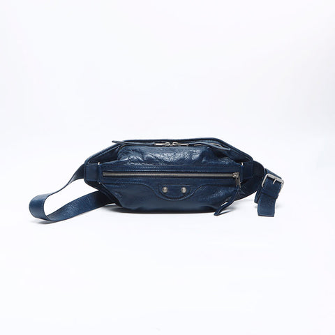 BALENCIAGA Cagoule Classic Body Bag Waist bag Navy WS14648