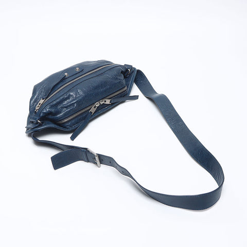 BALENCIAGA Cagoule Classic Body Bag Waist bag Navy WS14648