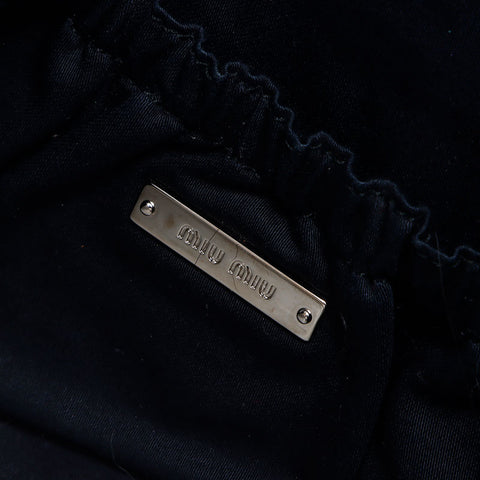 Miu Miu Matelasse Nappa Crystal Sac à bandoulière noir WS14649