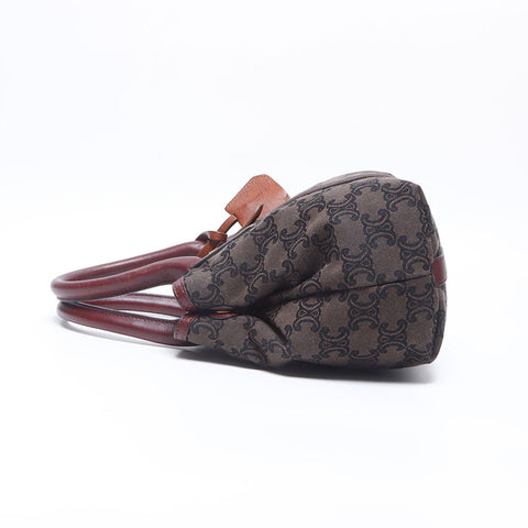 CELINE Macadam Pattern Handbag Brown WS14653