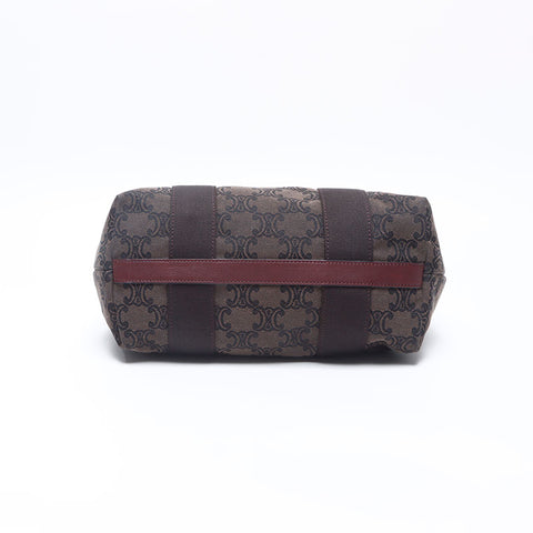 CELINE Macadam Pattern Handbag Brown WS14653