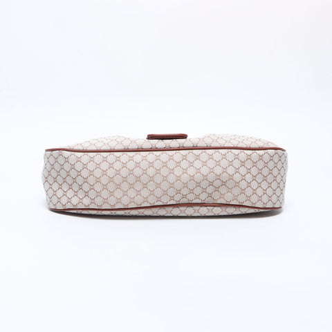 セリーヌ CELINE マカダム キャンバス ハンドバッグ ホワイト WS14654