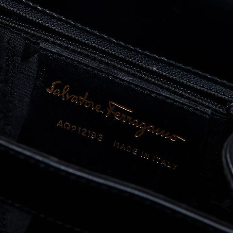 Salvatore Ferragamo 2WAY Gancini Handbag black WS14655