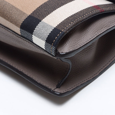 バーバリー BURBERRY MACKEN ハウスチェック ショルダーバッグ グレー WS14656