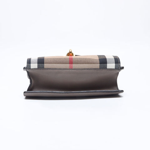 バーバリー BURBERRY MACKEN ハウスチェック ショルダーバッグ グレー WS14656