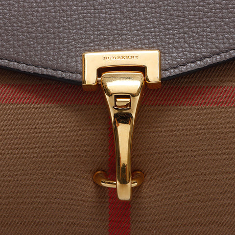 バーバリー BURBERRY MACKEN ハウスチェック ショルダーバッグ グレー WS14656