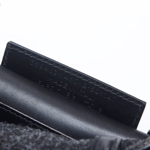 BALENCIAGA Paper Wool Handbag black WS14658