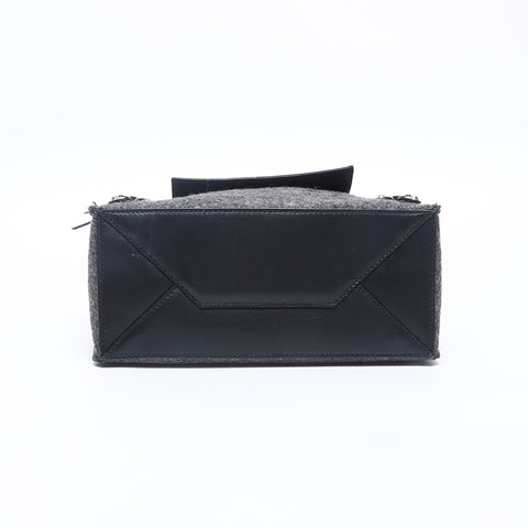 BALENCIAGA Paper Wool Handbag black WS14658