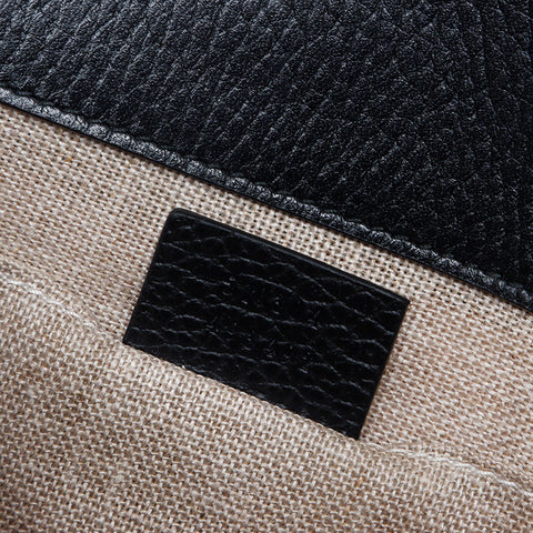 グッチ GUCCI インターロッキング GG チェーン レザー ショルダーバッグ ブラック WS14659