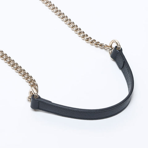 グッチ GUCCI インターロッキング GG チェーン レザー ショルダーバッグ ブラック WS14659