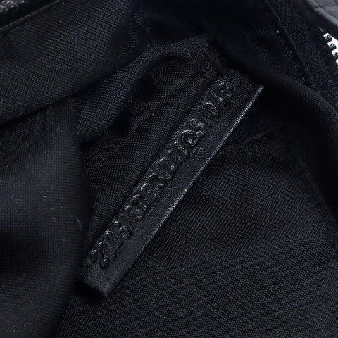 FENDI Zucchino Canvas Shoulder Bag black WS14660