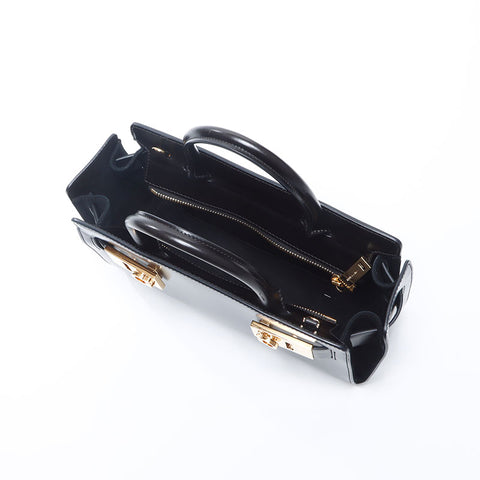 Salvatore Ferragamo 2WAY Gancini Handbag black WS14662