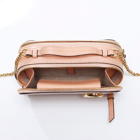 Chloe Logo Camera Vanity 2WAY Shoulder Bag pink WS14663