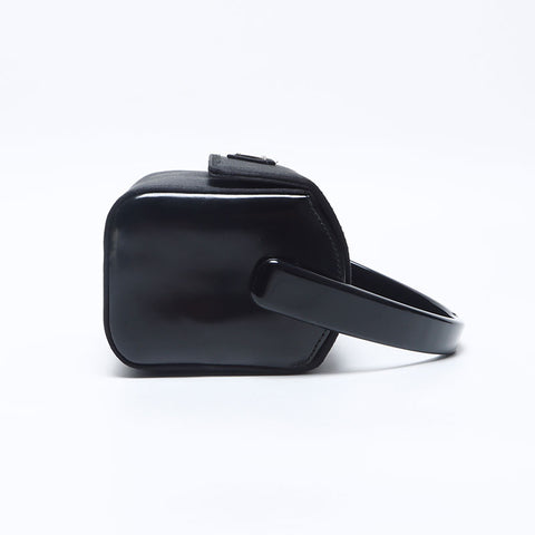 プラダ PRADA サテン ミニ バニティ ハンドバッグ ブラック WS14664