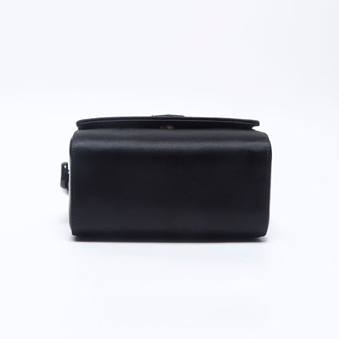 プラダ PRADA サテン ミニ バニティ ハンドバッグ ブラック WS14664