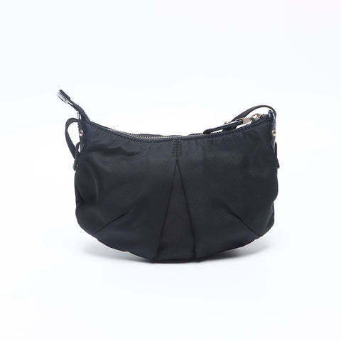 Salvatore Ferragamo Vara Ribbon Nylon Shoulder Bag black WS14665