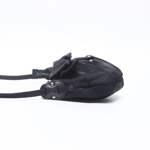 Salvatore Ferragamo Vara Ribbon Nylon Shoulder Bag black WS14665