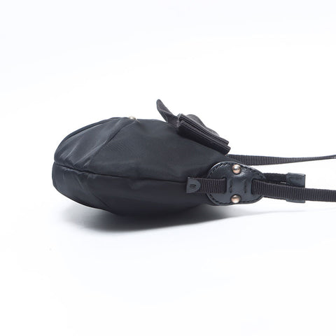Salvatore Ferragamo Vara Ribbon Nylon Shoulder Bag black WS14665