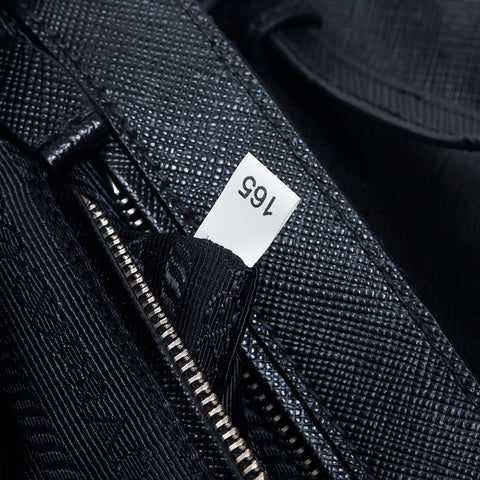 PRADA Tessuto Quilted Chain Nylon Shoulder Bag black WS14667