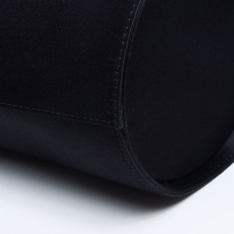 サルヴァトーレフェラガモ Salvatore Ferragamo ヴァラ サテン バケツ型 ハンドバッグ ブラック WS14668