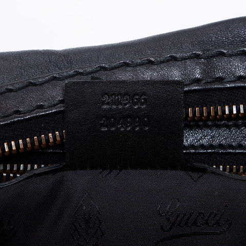 GUCCI leather Shoulder Bag black WS14674