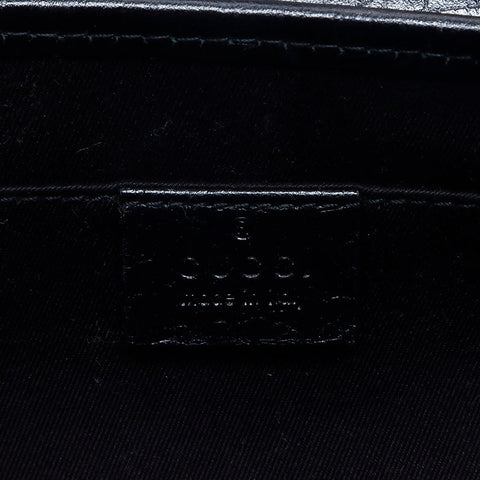 グッチ GUCCI GGキャンバス バンブー ミニ ハンドバッグ ブラック WS14675
