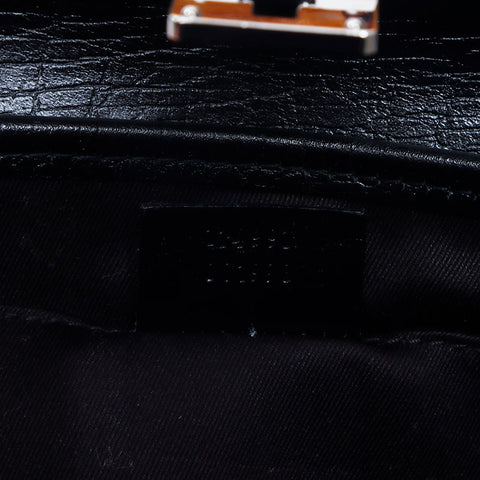グッチ GUCCI GGキャンバス バンブー ミニ ハンドバッグ ブラック WS14675