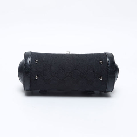 グッチ GUCCI GGキャンバス バンブー ミニ ハンドバッグ ブラック WS14675