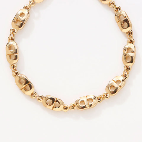 Christian Dior CD logo Chain motif bracelet gold WS14680