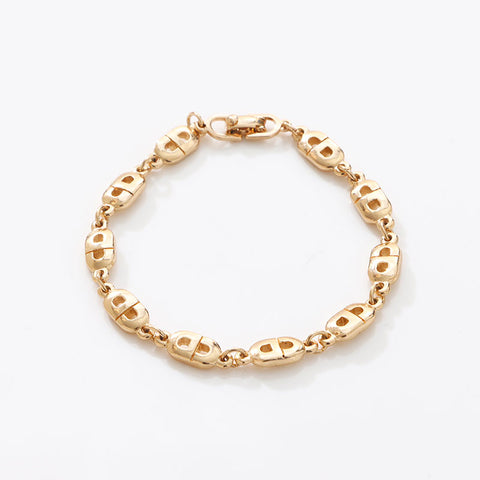 Christian Dior CD logo Chain motif bracelet gold WS14680