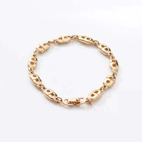 Christian Dior CD logo Chain motif bracelet gold WS14680