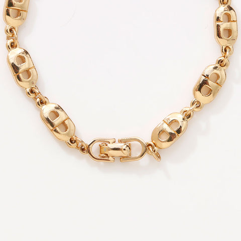 Christian Dior CD logo Chain motif bracelet gold WS14680