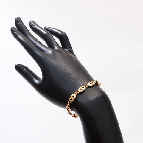 Christian Dior CD logo Chain motif bracelet gold WS14680