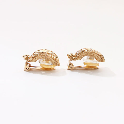 Christian Dior Arabesque motif Earring gold WS14681