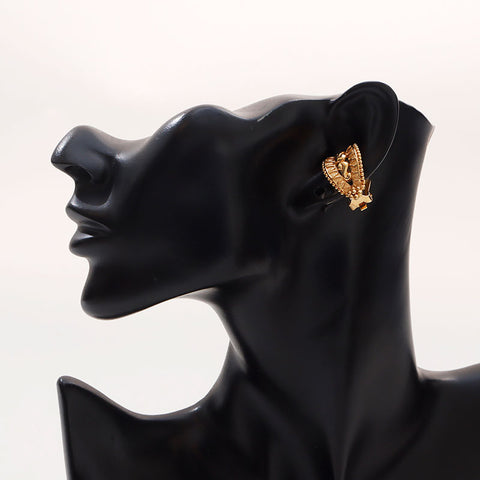 Christian Dior Arabesque motif Earring gold WS14681