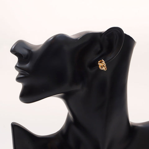 Christian Dior Chain motif Earring gold WS14682