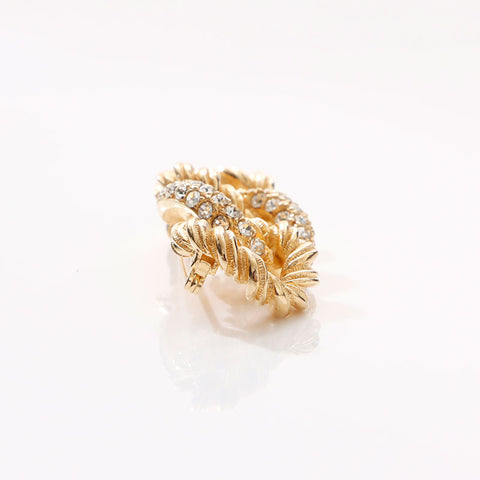 dior ラインストーン　ゴールドカラー　ブローチ 楽天市場】【中古】 Christian Dior クリスチャン・ディオール